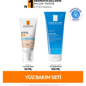 La Roche-Posay Hassas Ciltler İçin Güneş Bakım Seti: Anthelios Renkli Yüz Güneş Kremi  & Lipikar Gel Yüz Temizleme Jeli
