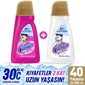 Kosla Oxi Action Gold Sıvı Leke Çıkarıcı 1000 ml+1000 ml Renkliler ve Beyazlar İçin