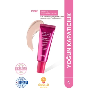 Super Plus Beblesh Balm SPF30++ Pink -Nemlendirici ve Besleyici Cilt Tonunu Eşitleyen Bb Krem Pink-7g