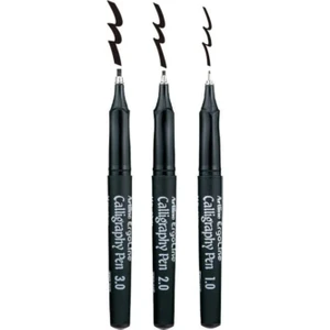 Supreme Kaligrafi Kalemi 1.0-2.0-3.0 mm Siyah 3 Lü Set