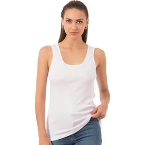 Özkan Underwear 0111 Kadın Pamuklu Ribana Biyeli Kalın Askılı Atlet