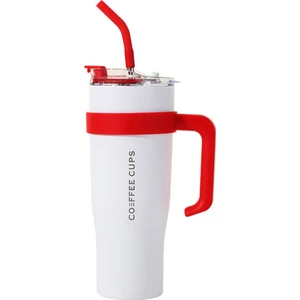 Weather Forecast 304 L Çelik 1,2 L Beyaz Pipetli Kamp Piknik Termos cin909by