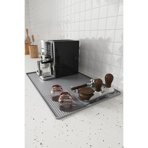 Gri 38,5X58 cm Silikon Kahve Makinesi Pedi Tamper Matı Tamper Tutucu CIN963