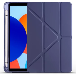 Huawei Matepad 11 2021 Uyumlu Yatay ve Dikey Standlı Antişok Köşe Korumalı Kalemlikli Origami Slikon Kılıf