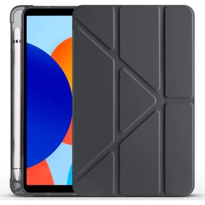 Huawei Matepad 11 2021 Uyumlu Yatay ve Dikey Standlı Antişok Köşe Korumalı Kalemlikli Origami Slikon Kılıf