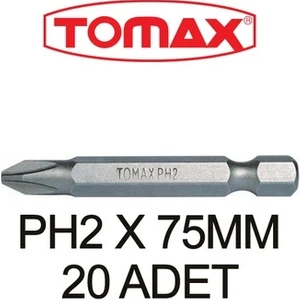 PH2X75mm Yıldız Bits Uç 20 Adet