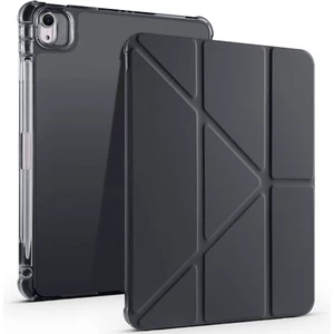 Apple iPad 10.nesil 10.9 (2022) Yatay ve Dikey Standlı Antişok Köşe Korumalı Kalemlikli Origami Slikon Kılıf A2696 A2757 A2777 A3162