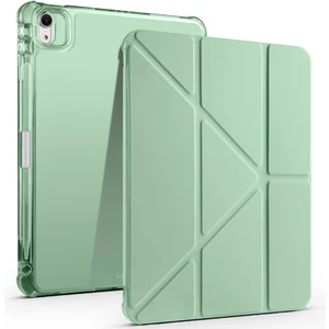 Apple iPad 10.nesil 10.9 (2022) Yatay ve Dikey Standlı Antişok Köşe Korumalı Kalemlikli Origami Slikon Kılıf A2696 A2757 A2777 A3162