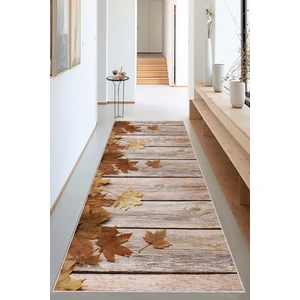 Viva Home Kahverengi Kaymaz Çınar 3D Kesme Rulo Özel Ölçülü Yolluk VH125