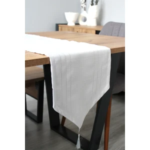 Dede Ev Tekstil Colber Düz Keten Tek Runner 35 x 140