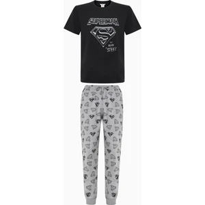 Superman Çok Renkli Pantolon Pijama Takımı