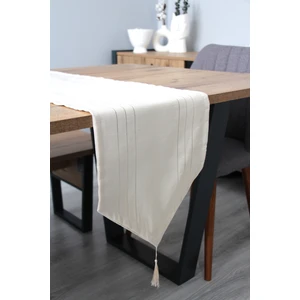 Dede Ev Tekstil Colber Düz Keten Tek Runner 35 x 140