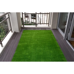 Satin Halı 7mm Yeşil Overloklu Çim Halı