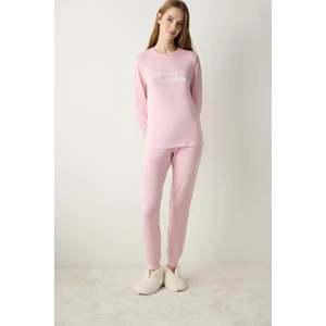 Nights Lila Pantolon Pijama Takımı