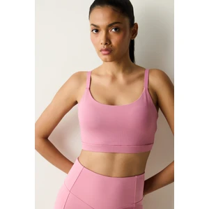 Pembe Hafif Destek Basic Spor Sütyeni