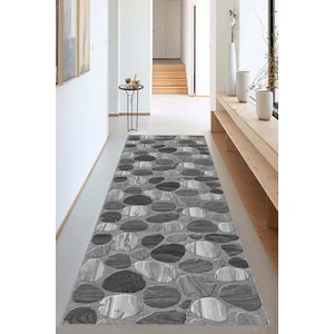 Viva Home Gri 3D Üç Boyutlu Kesme Rulo Özel Ölçü Yolluk VH122