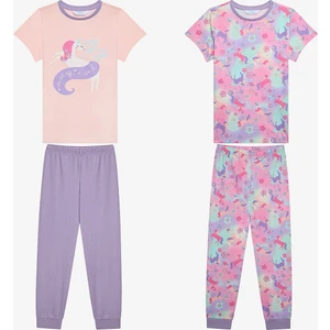 Kız Çocuk Magical 2li Çok Renkli Pijama Takımı