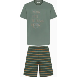 Bed Şortlu Çok Renkli Pijama Takımı