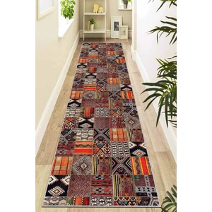 Viva Home Renkli Kaymaz Patchwork Kesme Rulo Özel Ölçülü Yolluk AR981