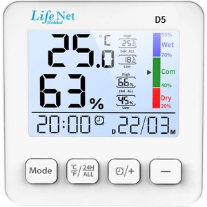 Life Net Medikal Dijital Termometre Isı ve Nem Ölçerd5