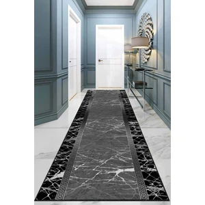 Füme Kaymaz Çerçeveli Kesme Rulo Özel Ölçülü Yolluk AR948