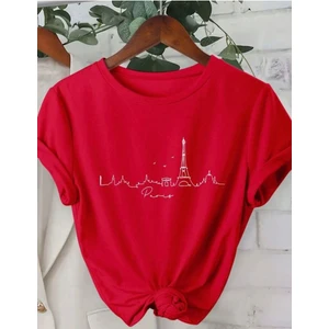 Rome Desen Baskılı Basic T-Shirt