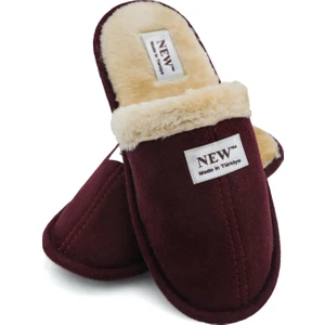 New One Mall Newonemalliçi Kürklü Ev Terliği Peluş Yıkanabilir Yünlü Terlik Misafir Çeyiz Bohça