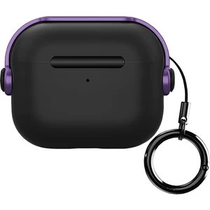 Buff Airpods 4 ile Uyumlu Kilitli Kapak Djpods Kılıf Black-Purple