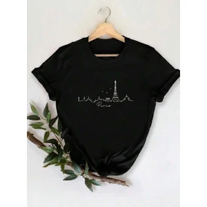 Rome Desen Baskılı Basic T-Shirt