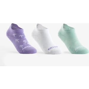 Artengo Çocuk Tenis Çorabı - Kısa Konç - 3 Çift - Yeşil/Mor - RS 160
