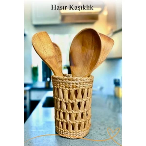 Ss Eral Koop Tezgah Üstü Hasır Kaşıklık Düzenleyici/dekoratif Hasır Sepet/çok Amaçlı Sepet