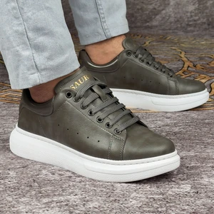 Gri Mcqueen Style Spor Ayakkabı Günlük Sneaker Ortopedik Tabanlı 310
