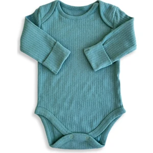 Qiza Unisex Uzun Kollu Kendinden Patikli Zıbın - Bebek Bodysuit