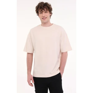 MB Ros 11HS113 5fx Bej Erkek Kısa Kol T-Shirt