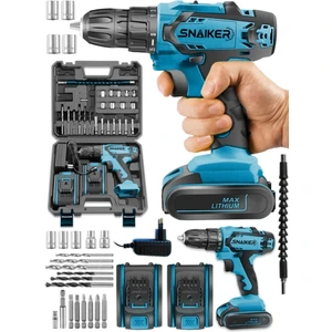 Tx 12 V 1.2 Ah Darbesiz Metal Şanzıman Çift Akülü Şarjlı Vidalama Matkap + 24 Parça Set