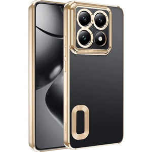 Xiaomi 14T Pro Kılıf Kamera Korumalı Renkli Kenar Parlak Silikon Kapak