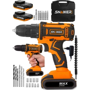 12 V 1.2 Ah Gtx-1 Darbeli Çift Metal Şanzuman Bakır Sargili Şarjlı Çift Akülü Vidalama Matkap Turuncu