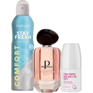 Her Passion 60 ml Kadın Parfüm Stay Fresh Deodorant Stay Fresh Deo Roll On Soft