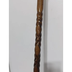 Baston Sarayı Özel 100 cm Baston Ceviz Oymalı Lüks Sağlam Kaliteli Baston
