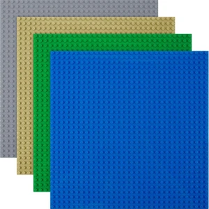 4lü  ile Uyumlu Plaka (Zemin) Tüm Markalarla %100 Uyumlu, Yapı ve Teşhir Panosu Seti - Gri/Yeşil/Kum/Mavi