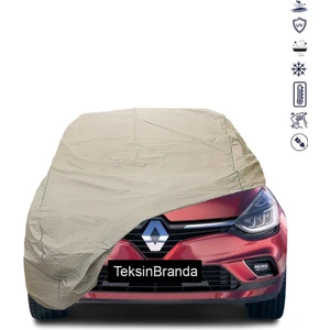 Renault Clio 4 (2012 - 2019) Hb Araba Brandası Su Geçirmez Branda Miflonlu Uv Korumalı Oto Branda