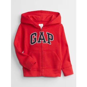 Erkek Bebek Kırmızı Gap Logo Kapüşonlu Sweatshirt