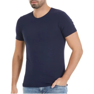 Yıldız Çamaşır 4'lü Erkek Lacivert Bisiklet Yaka Kısa Kollu Modal Atlet T-Shirt
