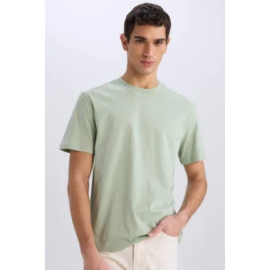 %100 Pamuk New Regular Fit Bisiklet Yaka Basic Düz Kısa Kollu Tişört V7699AZ25SP