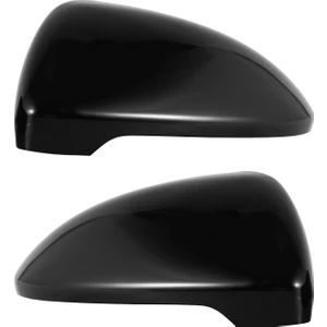 2 Adet Golf 7 Mk7 7.5 Gtd R ile Uyumlu L E-Golf ile Uyumlu Yan Kanat Ayna Kapağı Parlak Siyah Dikiz Aynası Kılıfı Kapak 2013-2017 (Yurt Dışından)