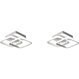 2x Iskandinav Tarzı Akrilik Avize Modern LED Tavan Lambası Beyaz Lamba Yatak Odası, Mutfak, Koridor, Restoran Için (Yurt Dışından)