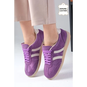 Mio Gusto Valda Süet Lila Renk Kadın Spor Ayakkabı