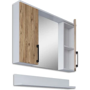 Teta Home Eko 80 cm Mdf Banyo Aynalı Üst Dolap