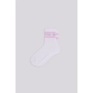 Tyess Basic Bg Store Kız Çocuk Beyaz Çorap