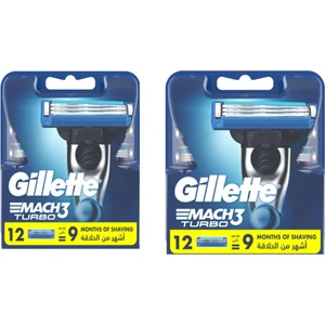 Mach3 Turbo Yedek Erkek Tıraş Bıçağı 12'li x 2 Adet